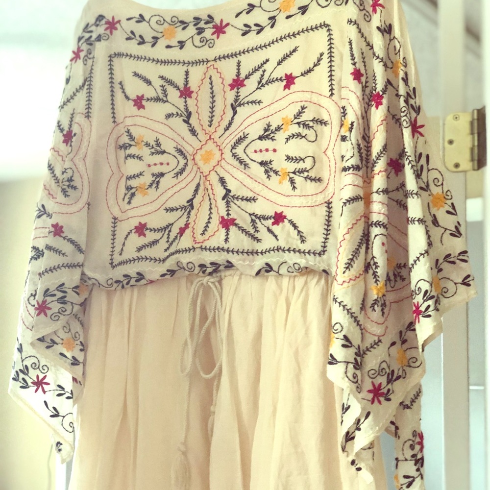 free people- Ivory Dress with detail